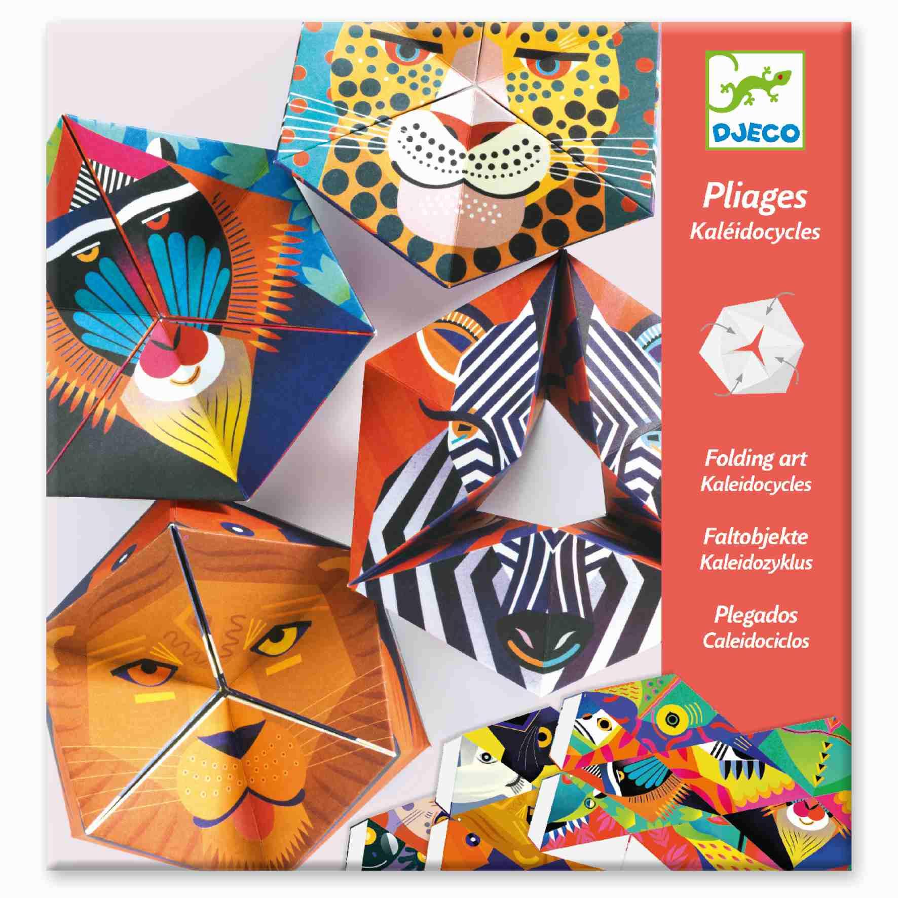 Djeco: składanka papierowa zwierzęta Kaleidocycles Flexanimals - Noski Noski