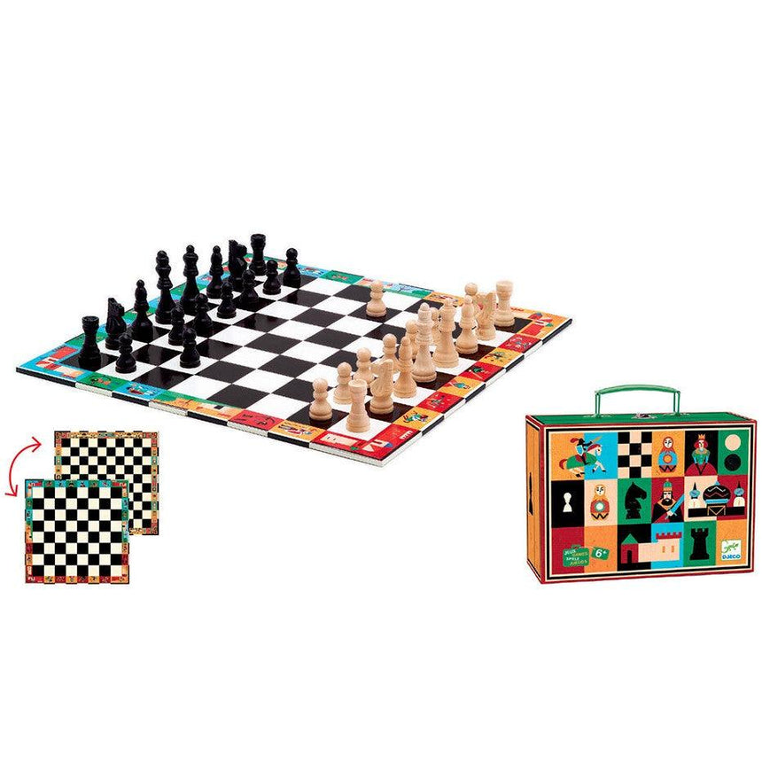Djeco: szachy i warcaby w walizce Nomad Chess & Checkers - Noski Noski