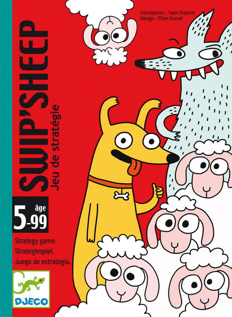 Djeco: taktyczna gra karciana Swip’Sheep - Noski Noski