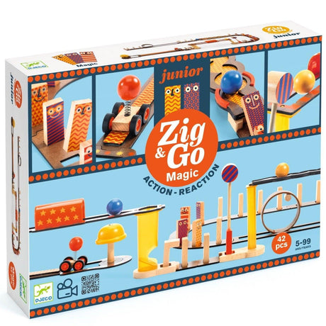 Djeco: tor do układania Zig & Go Junior Magic 43 el. - Noski Noski