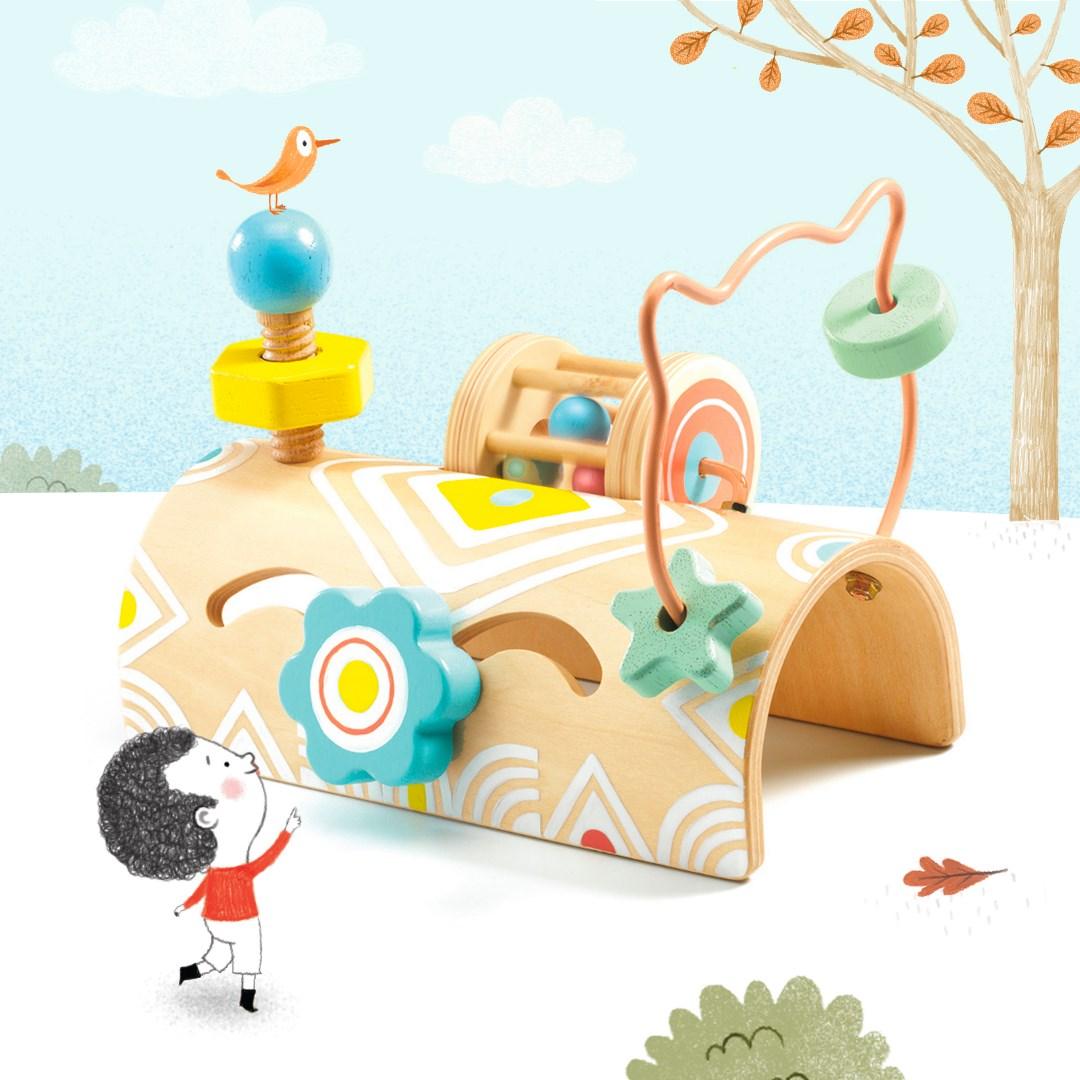 Djeco: zabawka aktywnościowa Baby Tabli - Noski Noski