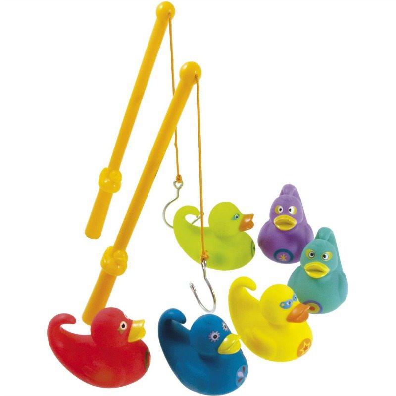 Djeco: zabawka zręcznościowa małe tęczowe Kaczuszki - Noski Noski