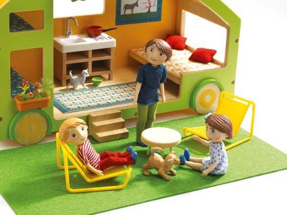 Djeco: zabawkowa przyczepa kempingowa Caravane House - Noski Noski