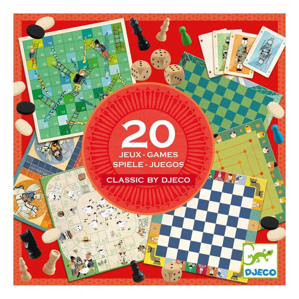 Djeco: zestaw 20 gier Classic Game Box - Noski Noski
