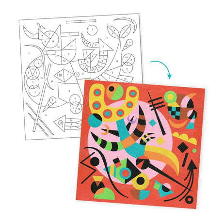 Djeco: zestaw artystyczny inspiracje Sztuka Abstrakcji Inspired by Vasilly Kandinsky - Noski Noski