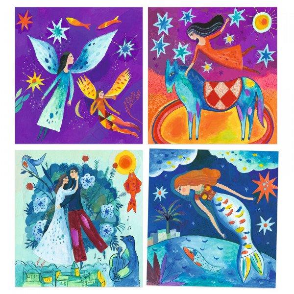 Djeco: zestaw artystyczny inspiracje We śnie Inspired by March Chagall - Noski Noski