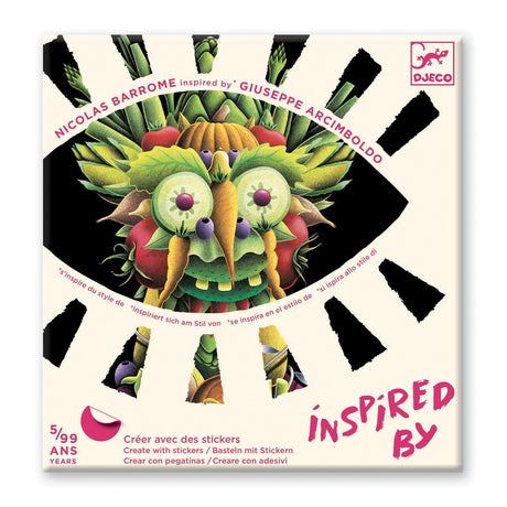 Djeco: zestaw artystyczny inspiracje Wiosenne Warzywa Inspired by Giuseppe Arcimboldo - Noski Noski