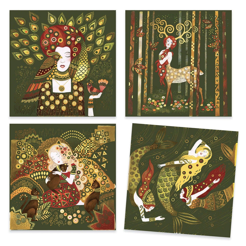 Djeco: zestaw artystyczny inspiracje Złote Muzy Inspired by Gustave Klimt - Noski Noski