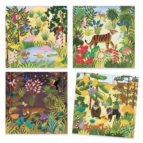 Djeco: zestaw artystyczny inspiracje Zwierzęta Inspired by Douanier Rousseau - Noski Noski