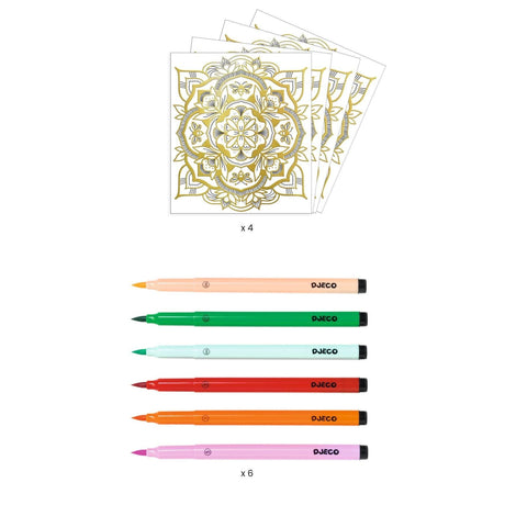 Djeco: zestaw artystyczny kolory Kwiaty Artistic Color - Noski Noski