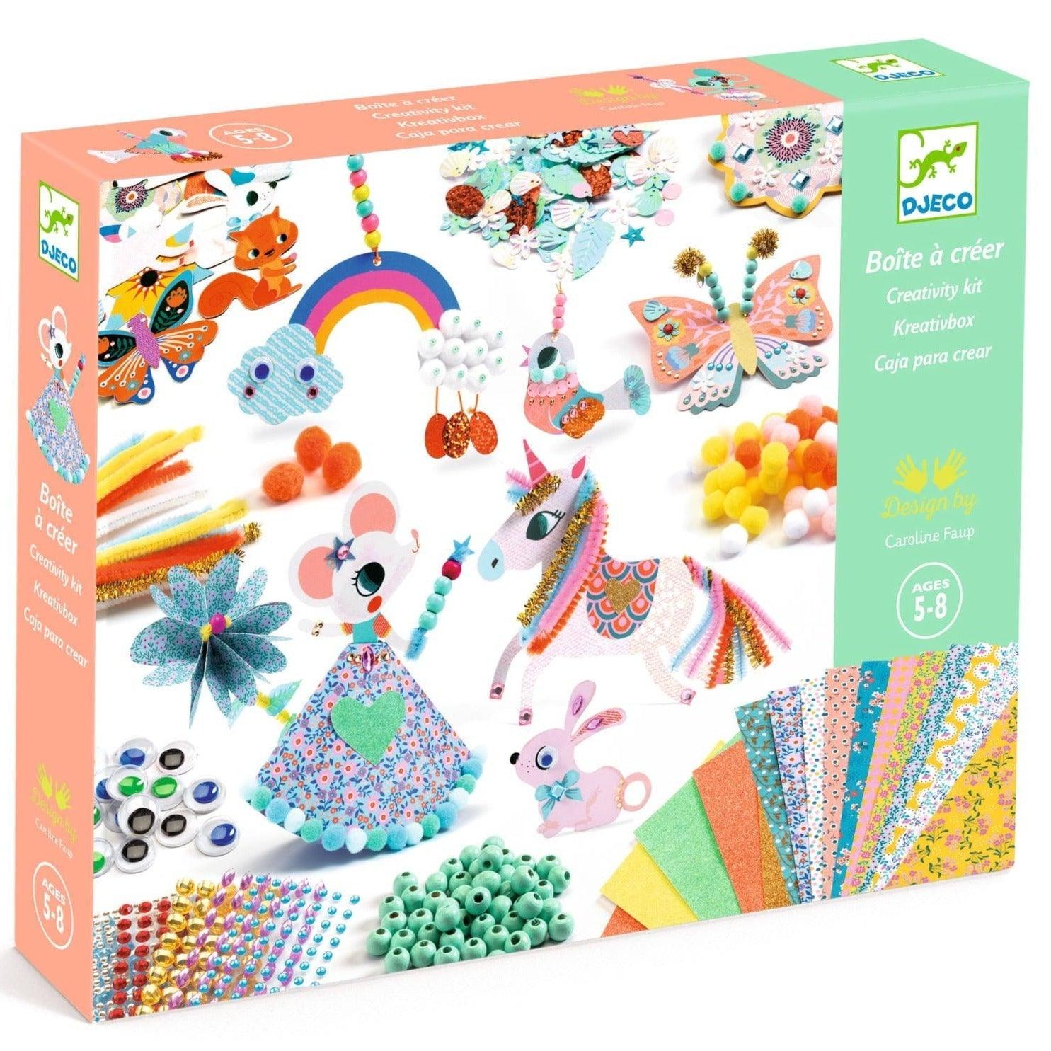 Djeco: zestaw artystyczny kreatywne pudełko Creativity Kit - Noski Noski