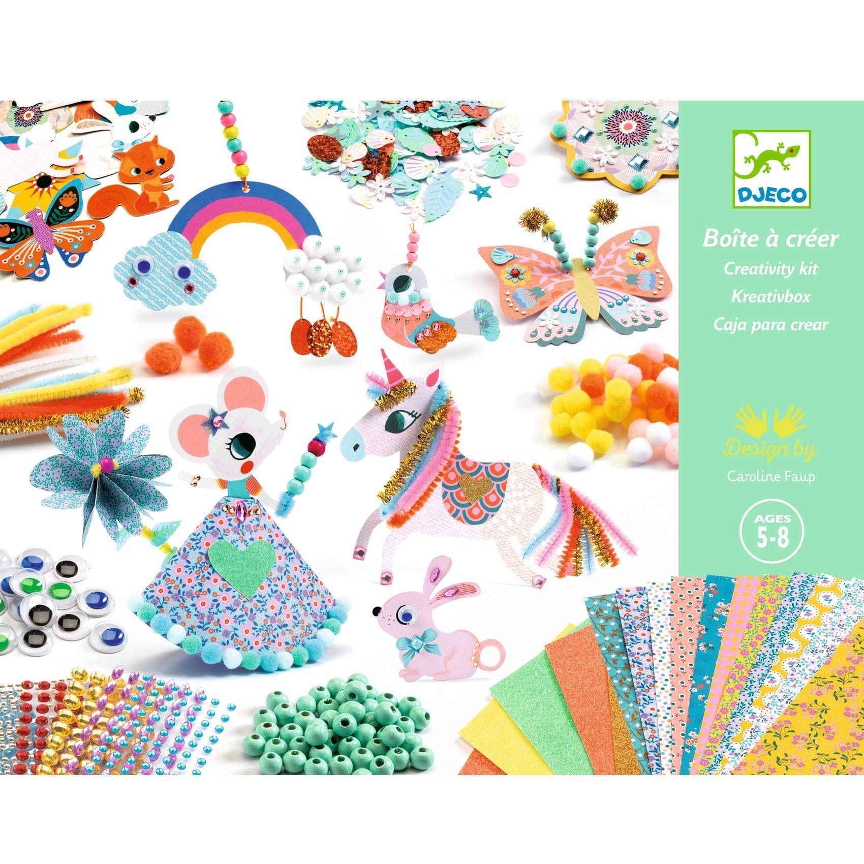 Djeco: zestaw artystyczny kreatywne pudełko Creativity Kit - Noski Noski