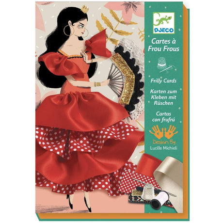Djeco: zestaw artystyczny nauka szycia Flamenco - Noski Noski