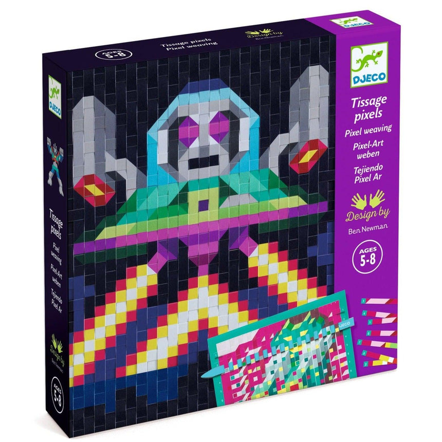 Djeco: zestaw artystyczny Pixel Art Najeźdźcy - Noski Noski