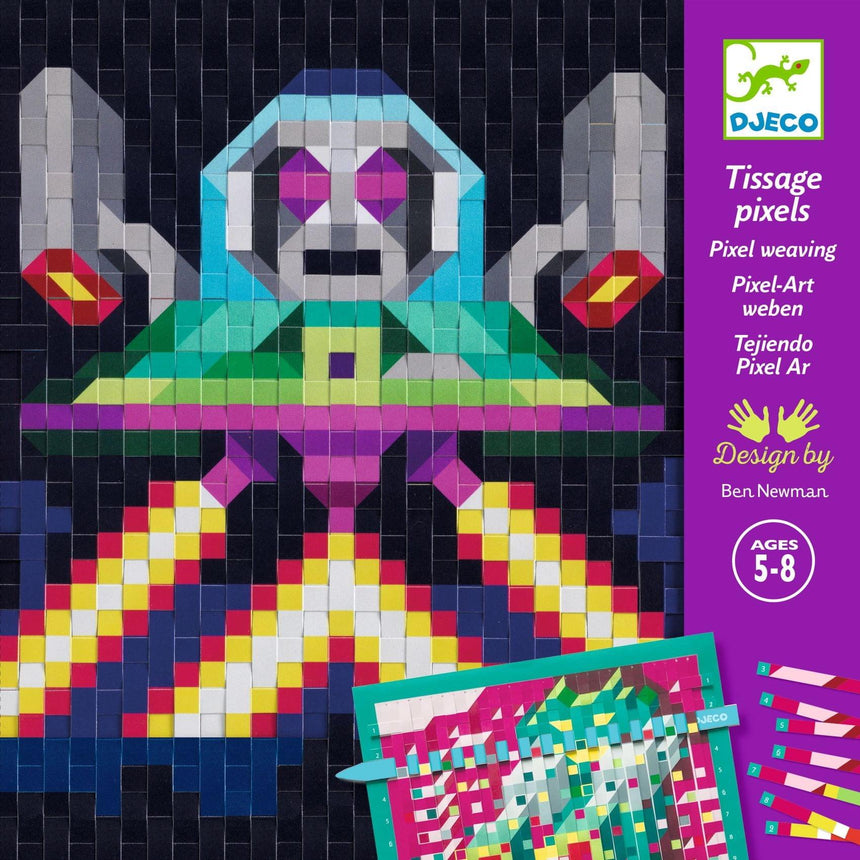 Djeco: zestaw artystyczny Pixel Art Najeźdźcy - Noski Noski