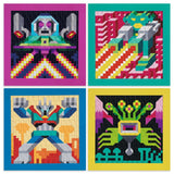 Djeco: zestaw artystyczny Pixel Art Najeźdźcy - Noski Noski