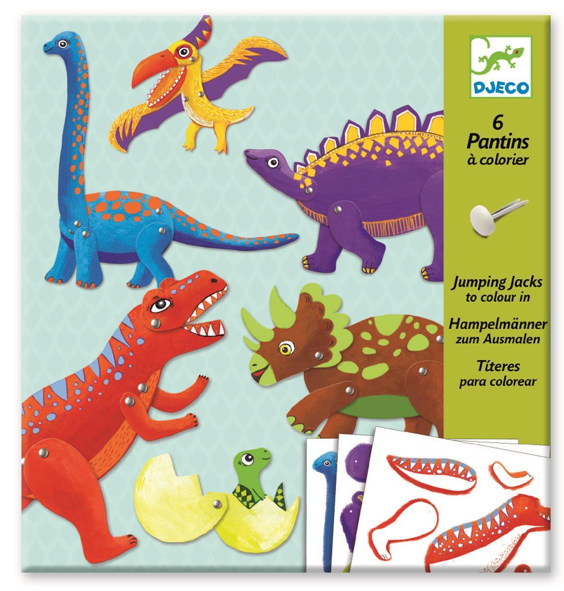 Djeco: zestaw artystyczny ruchome Dinozaury - Noski Noski
