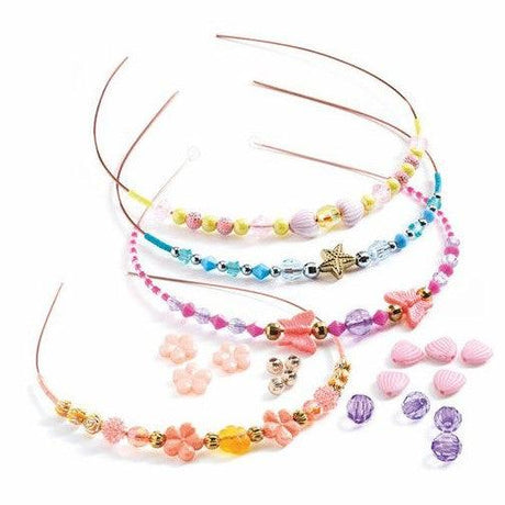 Djeco: zestaw do tworzenia tiar Threading Tray & Headbands - Noski Noski
