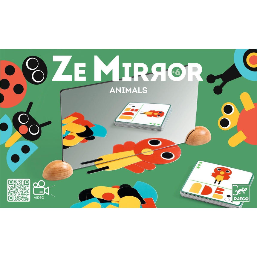 Djeco: zestaw edukacyjny odbicie lustrzane Ze Mirror Animals - Noski Noski