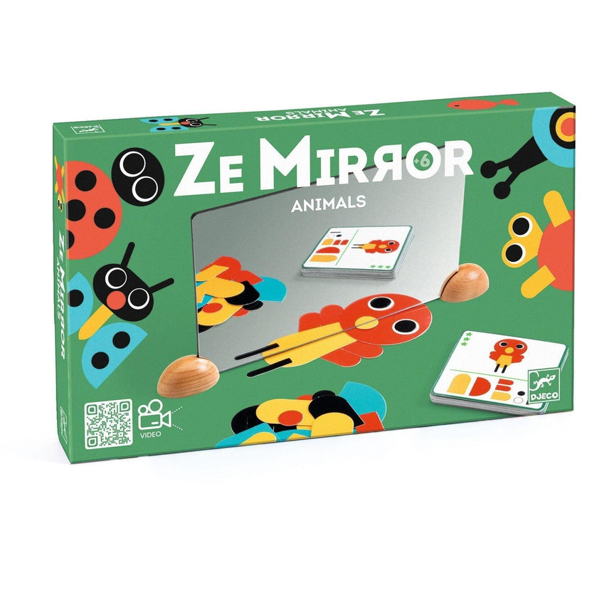 Djeco: zestaw edukacyjny odbicie lustrzane Ze Mirror Animals - Noski Noski
