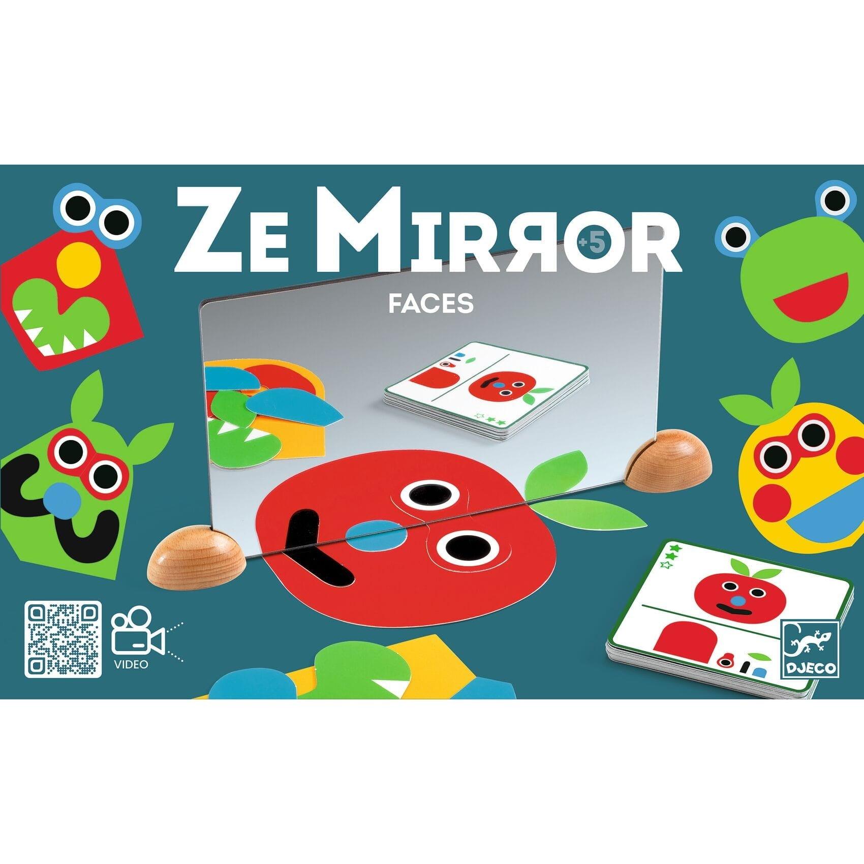 Djeco: zestaw edukacyjny odbicie lustrzane Ze Mirror Faces - Noski Noski