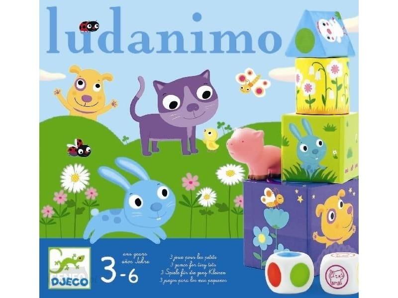 Djeco: zestaw gier 3w1 Ludanimo - Noski Noski