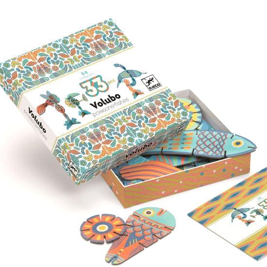 Djeco: zestaw konstrukcyjny Volubo 3D Ryby - Noski Noski