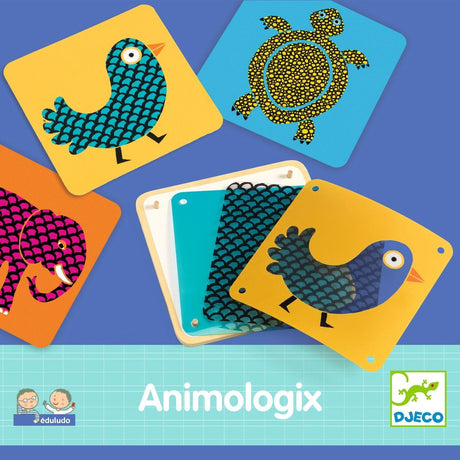 Zestaw kreatywny dla dzieci Djeco Eduludo Animologix - gra edukacyjna rozwijająca wyobraźnię i logiczne myślenie.