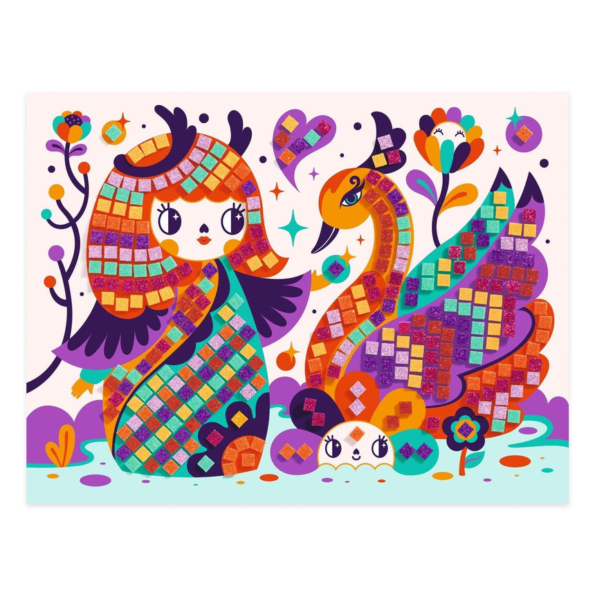 Djeco: zestaw kreatywny mozaika Kokeshi - Noski Noski