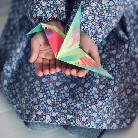 Djeco: zestaw kreatywny origami egzotyczne zwierzęta Tropics - Noski Noski