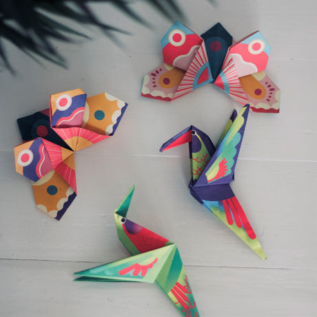 Djeco: zestaw kreatywny origami egzotyczne zwierzęta Tropics - Noski Noski