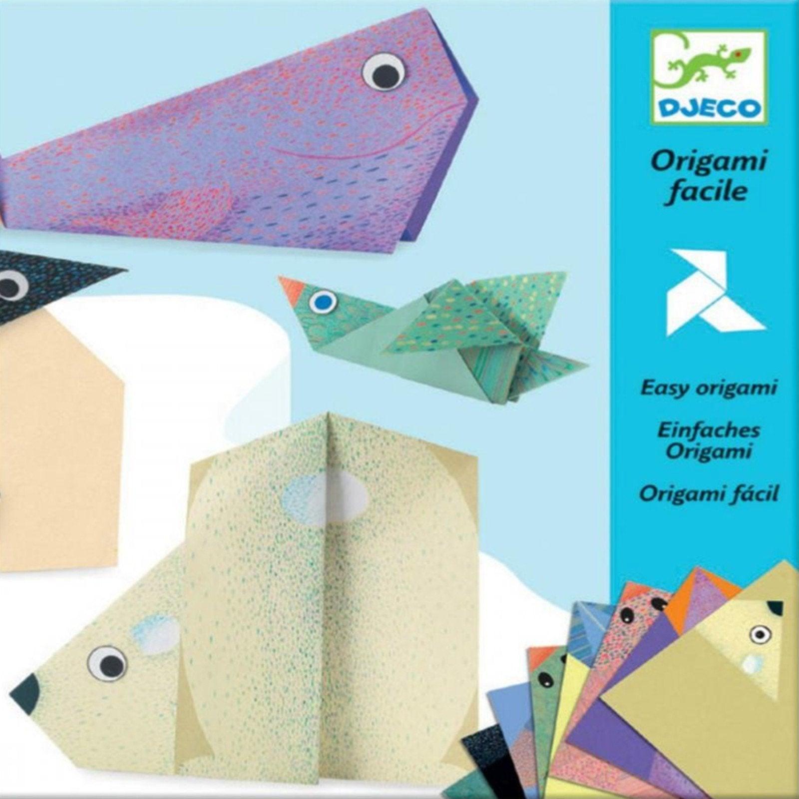 Djeco: zestaw kreatywny origami polarne zwierzęta Polar Animals - Noski Noski