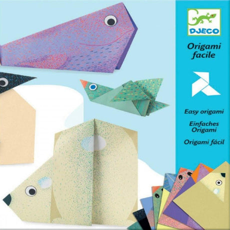 Djeco: zestaw kreatywny origami polarne zwierzęta Polar Animals - Noski Noski
