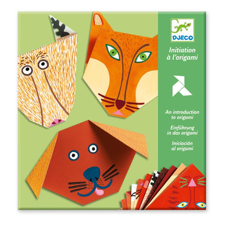 Djeco: zestaw kreatywny origami z naklejkami Zwierzątka - Noski Noski
