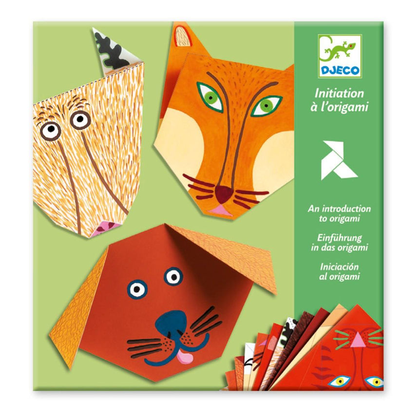 Djeco: zestaw kreatywny origami z naklejkami Zwierzątka - Noski Noski