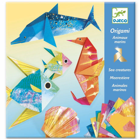 Djeco: zestaw kreatywny origami zwierzęta morskie Sea Creatures - Noski Noski