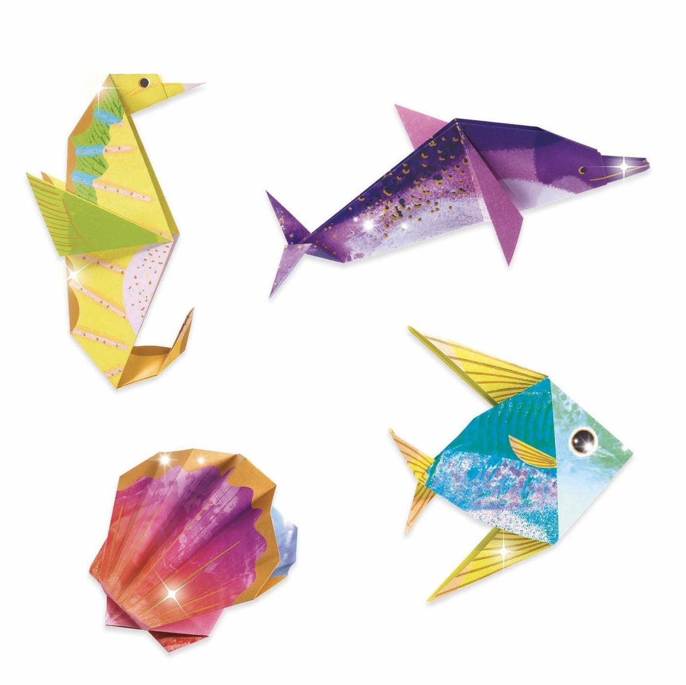 Djeco: zestaw kreatywny origami zwierzęta morskie Sea Creatures - Noski Noski