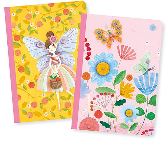 Djeco: zestaw notesików Rose Small Notebooks - Noski Noski
