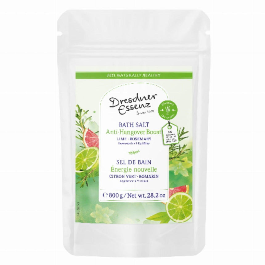 Sól do kąpieli Dresdner Essenz Limonka Rozmaryn 800 g - orzeźwiająca, nawilżająca z naturalnymi olejkami eterycznymi.