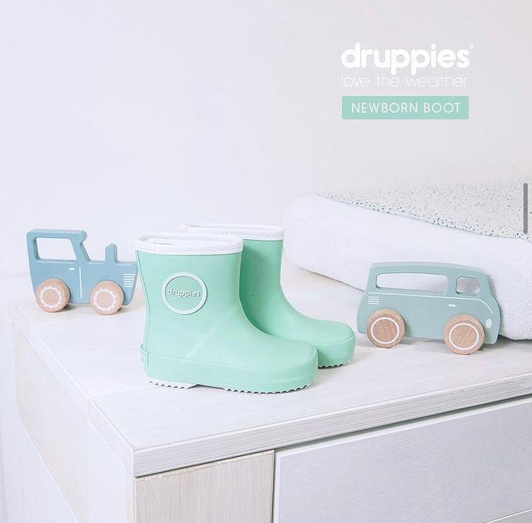 Druppies: pastelowe kalosze dziecięce Newborn Boot - Noski Noski