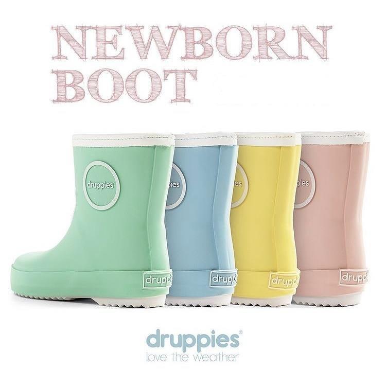Druppies: pastelowe kalosze dziecięce Newborn Boot - Noski Noski