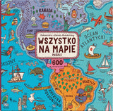 Dwie Siostry: Wszystko na mapie. Puzzle 600 el. - Noski Noski