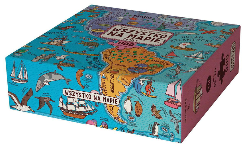Dwie Siostry: Wszystko na mapie. Puzzle 600 el. - Noski Noski