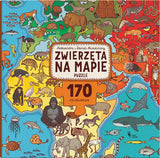 Dwie Siostry: Zwierzęta na mapie. Puzzle 170 el. - Noski Noski