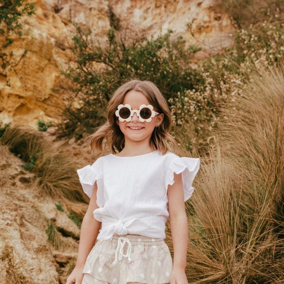 Elle Porte: okulary przeciwsłoneczne kwiatki Bellis 3-10 lat - Noski Noski