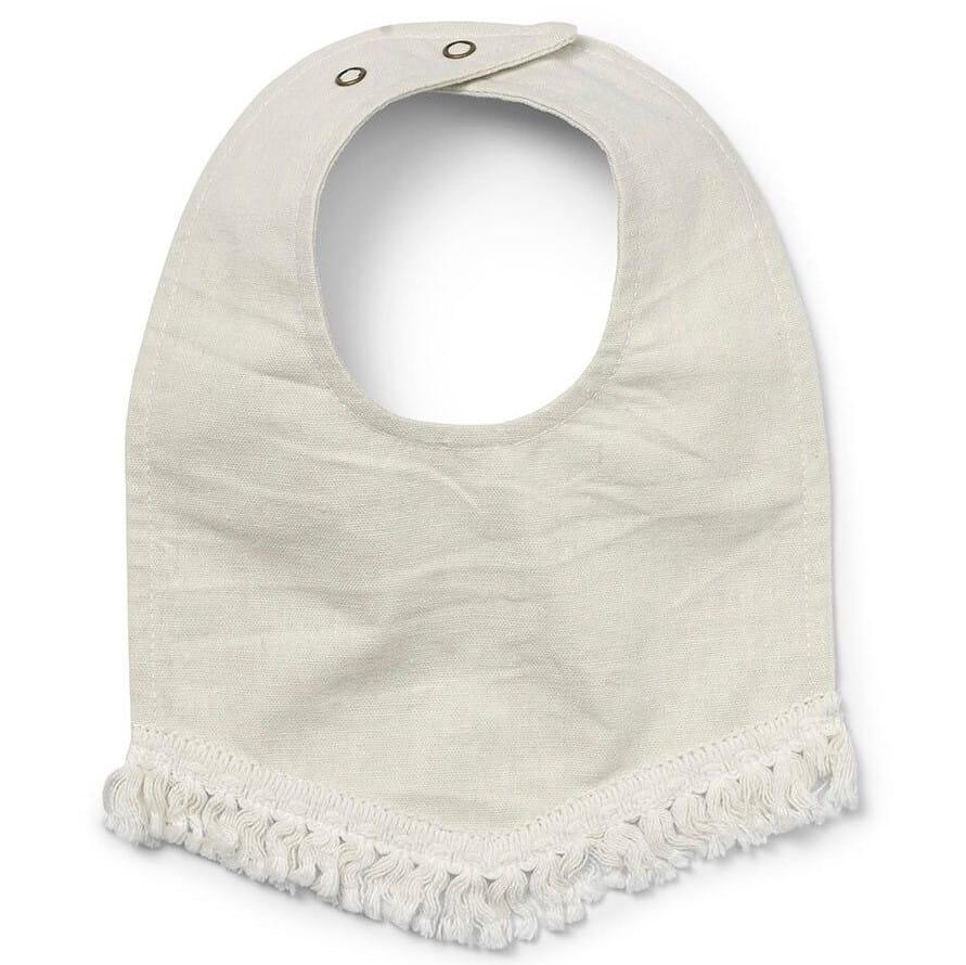 Elodie Details: śliniak bandana z frędzelkami Lilly White - Noski Noski