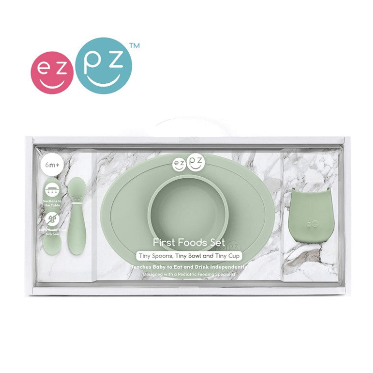 EzPz: pierwsze naczynia silikonowe First Foods Set - Noski Noski
