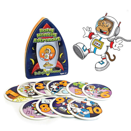 Fat Brain Toys: gra małpka odlicza Baby Monkey Astronaut - Noski Noski