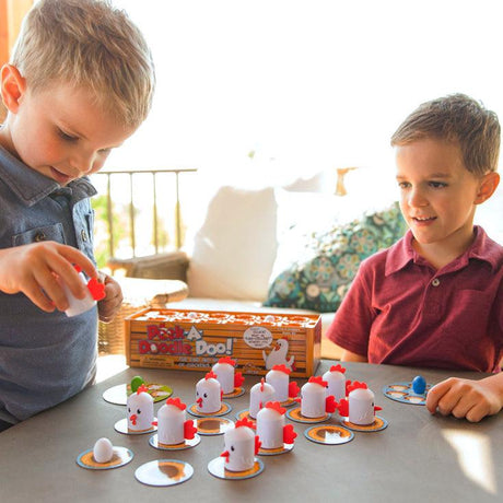 Gra memory Peek-A-Doodle-Doo Kurnik – rozwijająca pamięć i koncentrację, idealna zabawa dla przedszkolaków i całej rodziny.