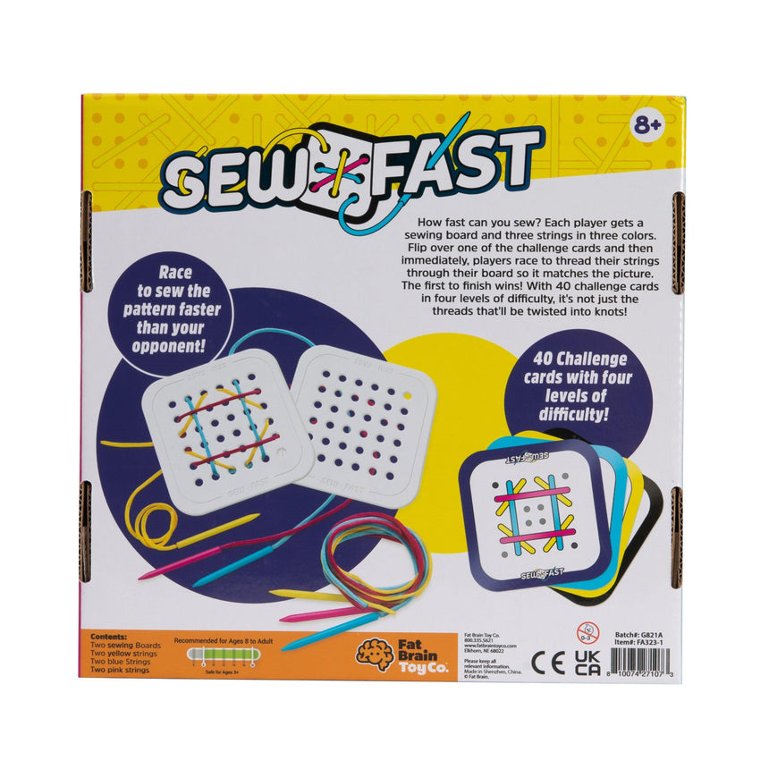 Fat Brain Toys: gra szyj szybko Sew Fast - Noski Noski